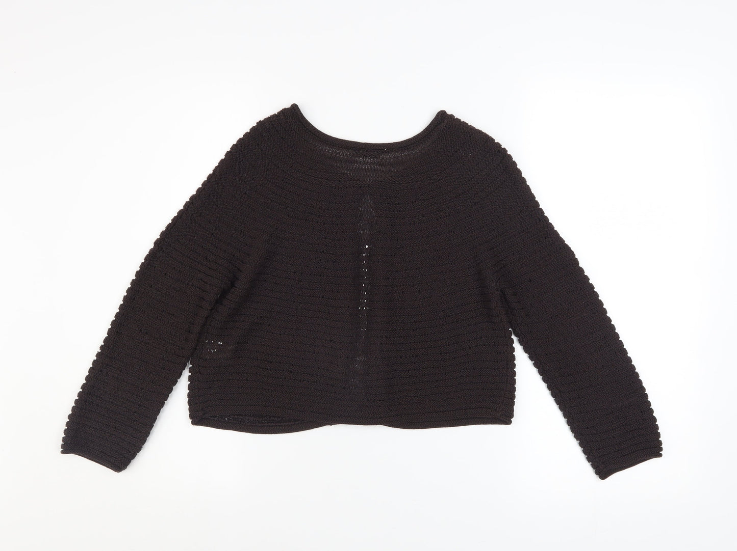 Womens UK Size S Precis Petite Brown Cardigan Jumper