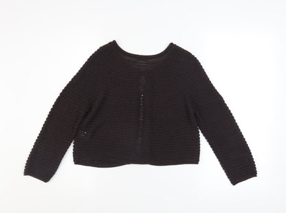 Womens UK Size S Precis Petite Brown Cardigan Jumper