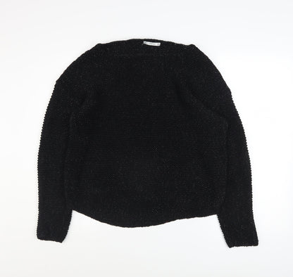 Womens UK Size L Zara Black Pullover Jumper
