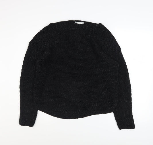 Womens UK Size L Zara Black Pullover Jumper