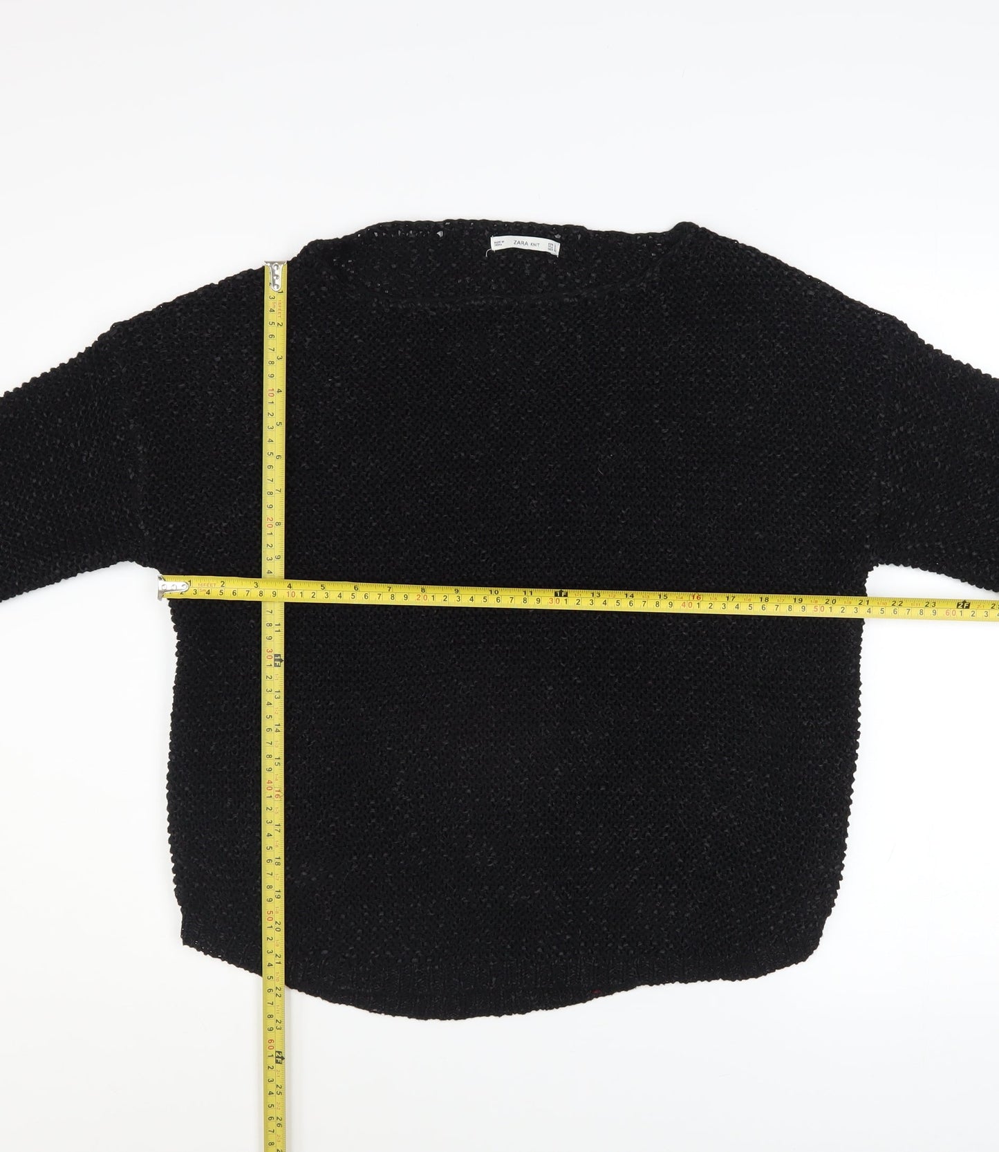 Womens UK Size L Zara Black Pullover Jumper