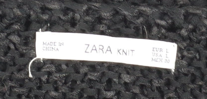 Womens UK Size L Zara Black Pullover Jumper