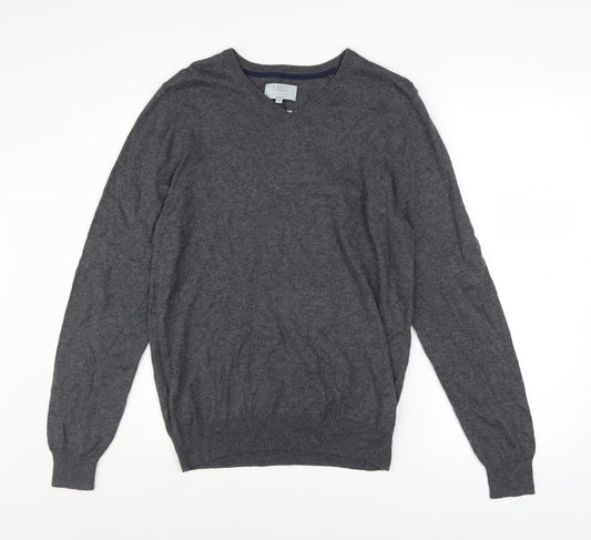 Mens UK Size S Marks and Spencer Grey Pullover Jumper