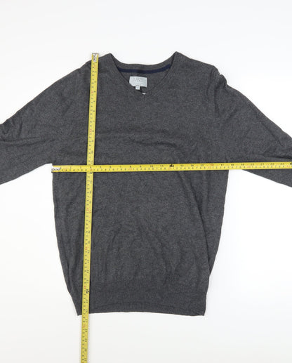 Mens UK Size S Marks and Spencer Grey Pullover Jumper
