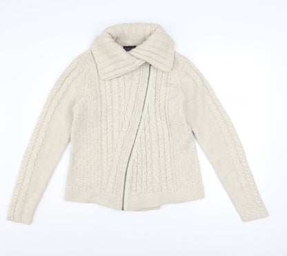 Womens UK Size 12 Topshop Ivory Basic Jacket