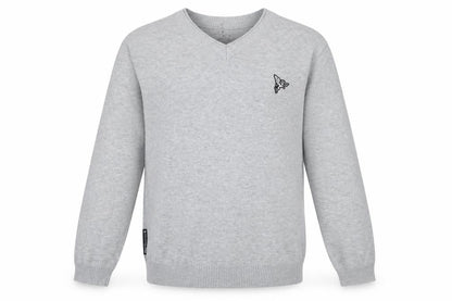 Mens UK Size L Henleys Grey Pullover Jumper