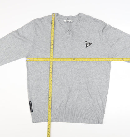 Mens UK Size L Henleys Grey Pullover Jumper