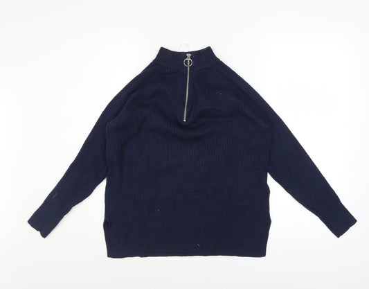 Womens UK Size M Marks and Spencer Blue Pullover Jumper