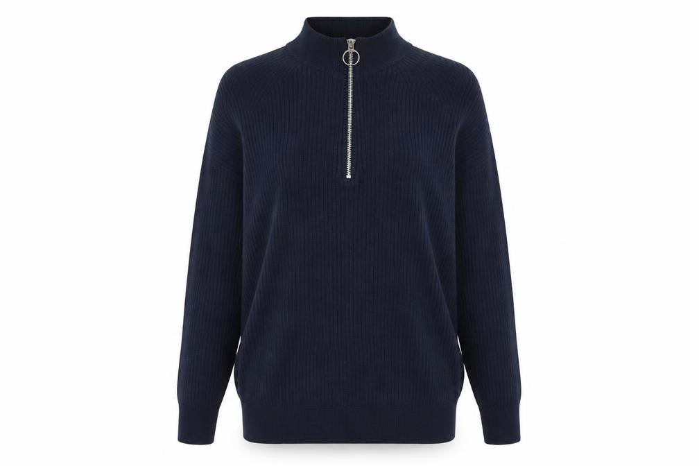 Womens UK Size M Marks and Spencer Blue Pullover Jumper