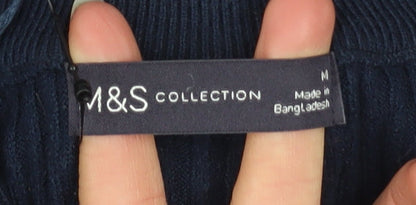 Womens UK Size M Marks and Spencer Blue Pullover Jumper