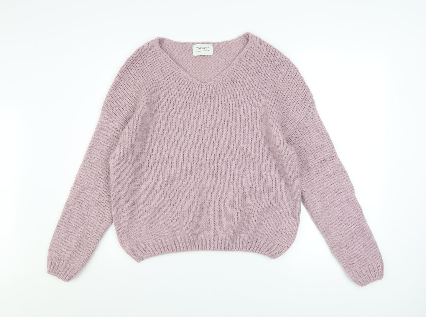 Womens UK Size XS Teddy Smith Purple Pullover Jumper