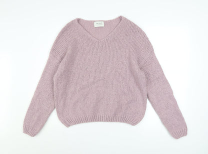 Womens UK Size XS Teddy Smith Purple Pullover Jumper