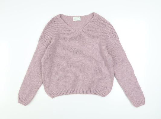 Womens UK Size XS Teddy Smith Purple Pullover Jumper