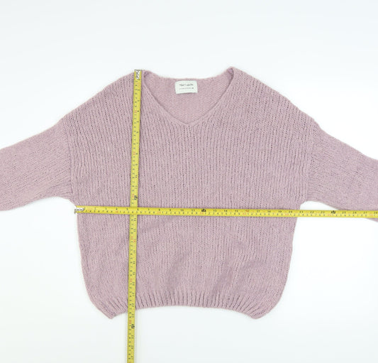 Womens UK Size XS Teddy Smith Purple Pullover Jumper