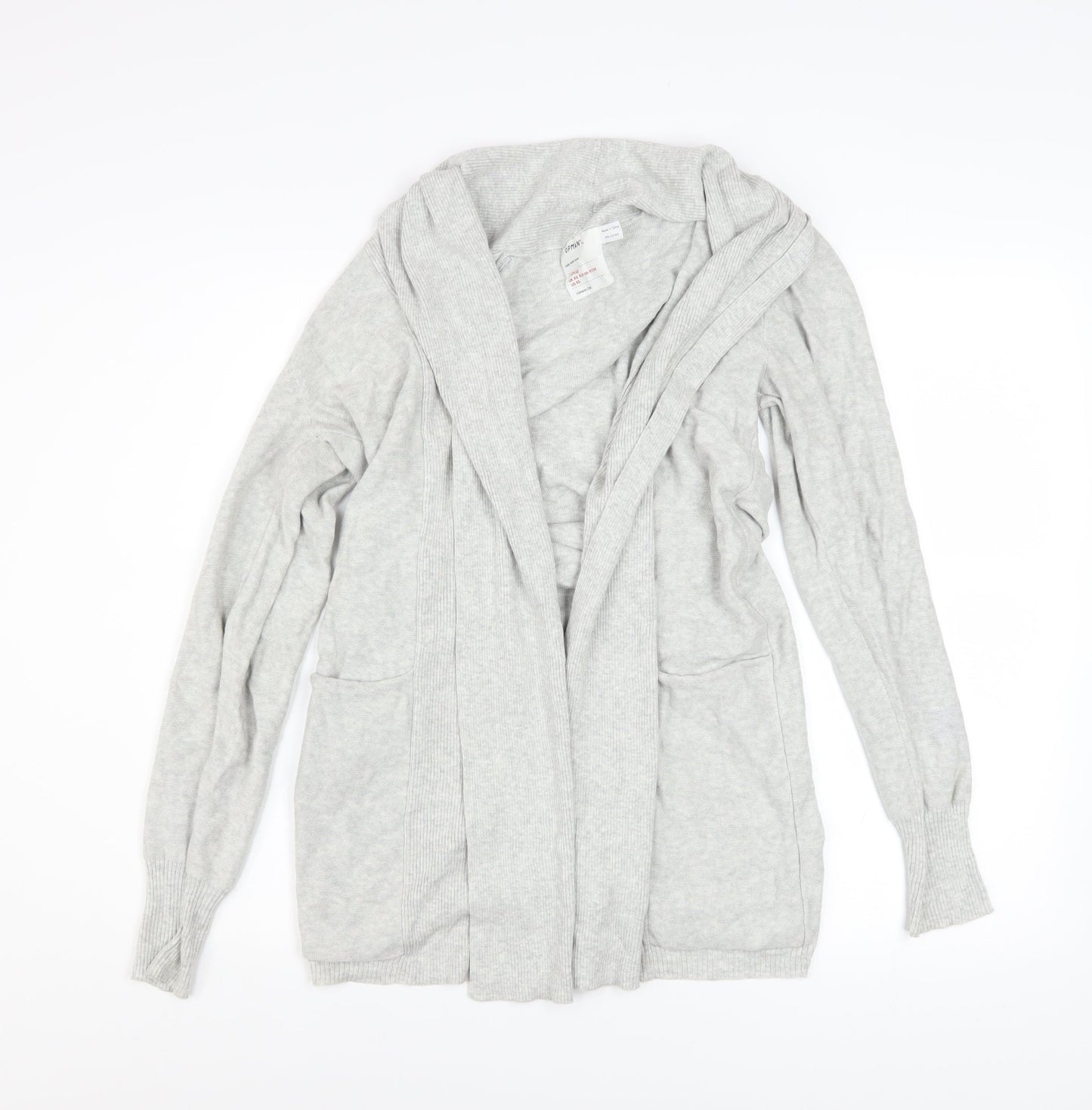 Mens UK Size XS Topman Grey Cardigan Jumper