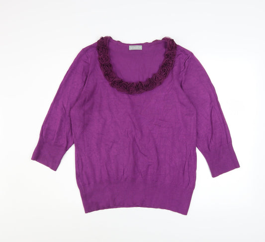 Womens UK Size 18 Marks and Spencer Purple Pullover Jumper