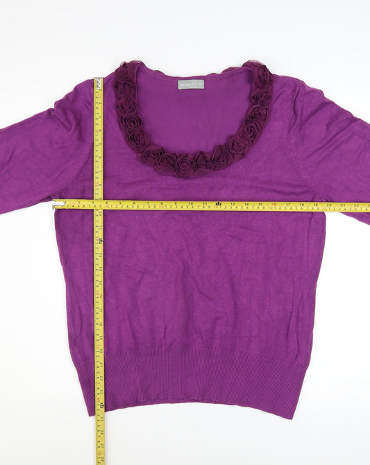 Womens UK Size 18 Marks and Spencer Purple Pullover Jumper