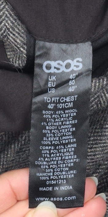 Womens UK Size 40 ASOS Regular Grey Blazer