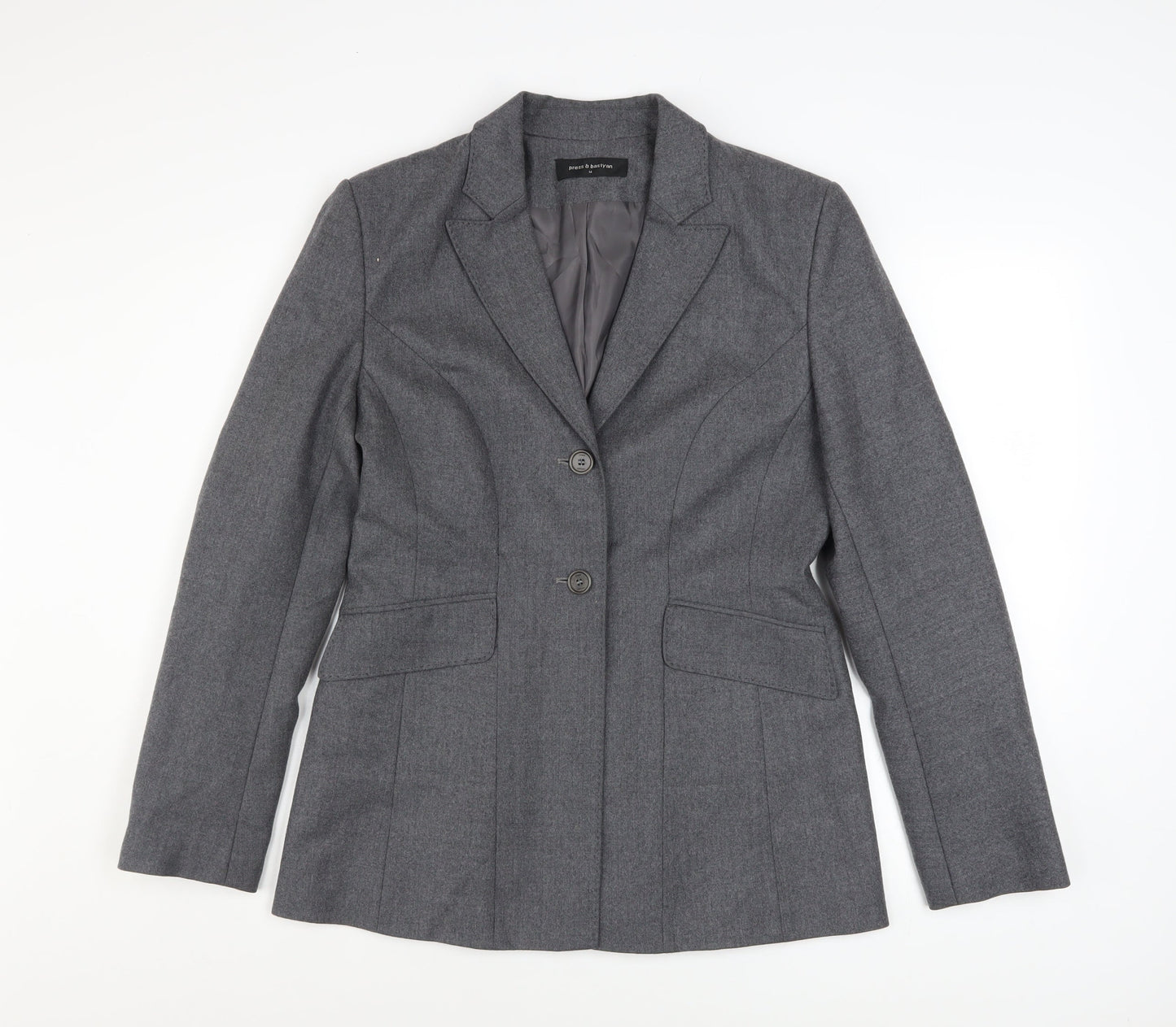 Womens UK Size 14 Press & Bastyan Regular Grey Blazer