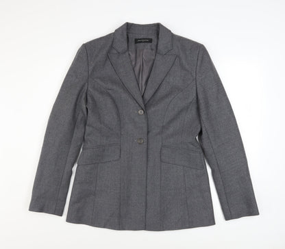 Womens UK Size 14 Press & Bastyan Regular Grey Blazer