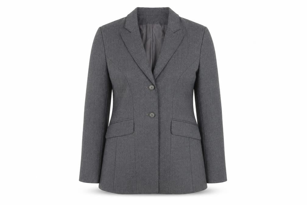 Womens UK Size 14 Press & Bastyan Regular Grey Blazer