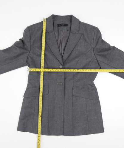 Womens UK Size 14 Press & Bastyan Regular Grey Blazer