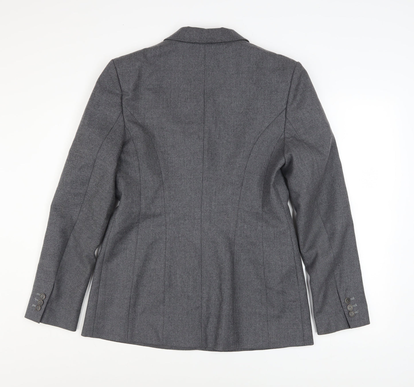 Womens UK Size 14 Press & Bastyan Regular Grey Blazer