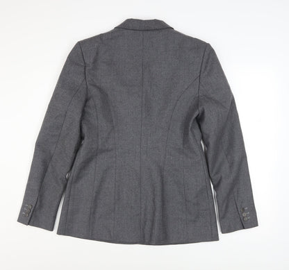 Womens UK Size 14 Press & Bastyan Regular Grey Blazer