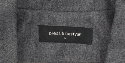 Womens UK Size 14 Press & Bastyan Regular Grey Blazer
