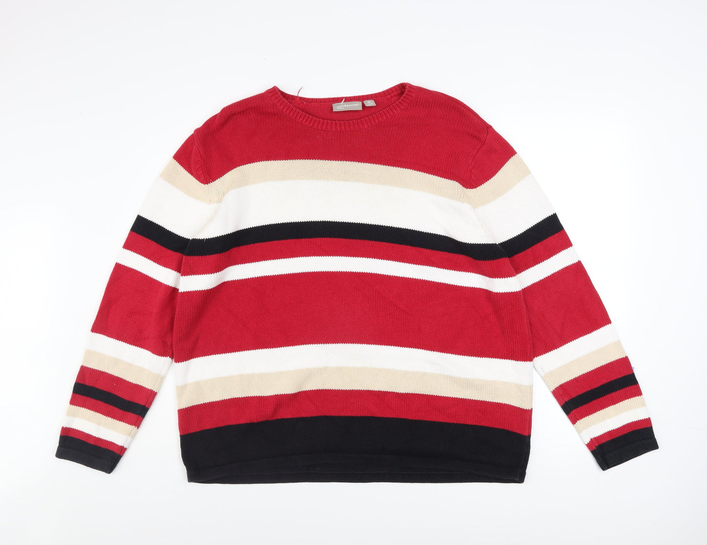 Mens UK Size XL Croft & Barrow Red Pullover Jumper