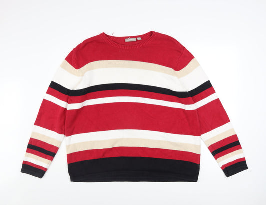 Mens UK Size XL Croft & Barrow Red Pullover Jumper
