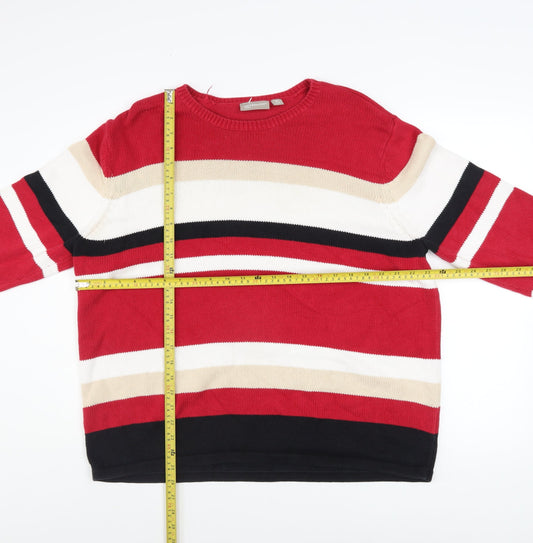 Mens UK Size XL Croft & Barrow Red Pullover Jumper