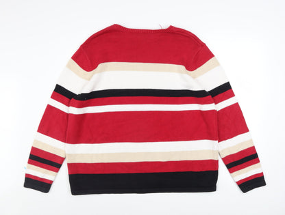 Mens UK Size XL Croft & Barrow Red Pullover Jumper