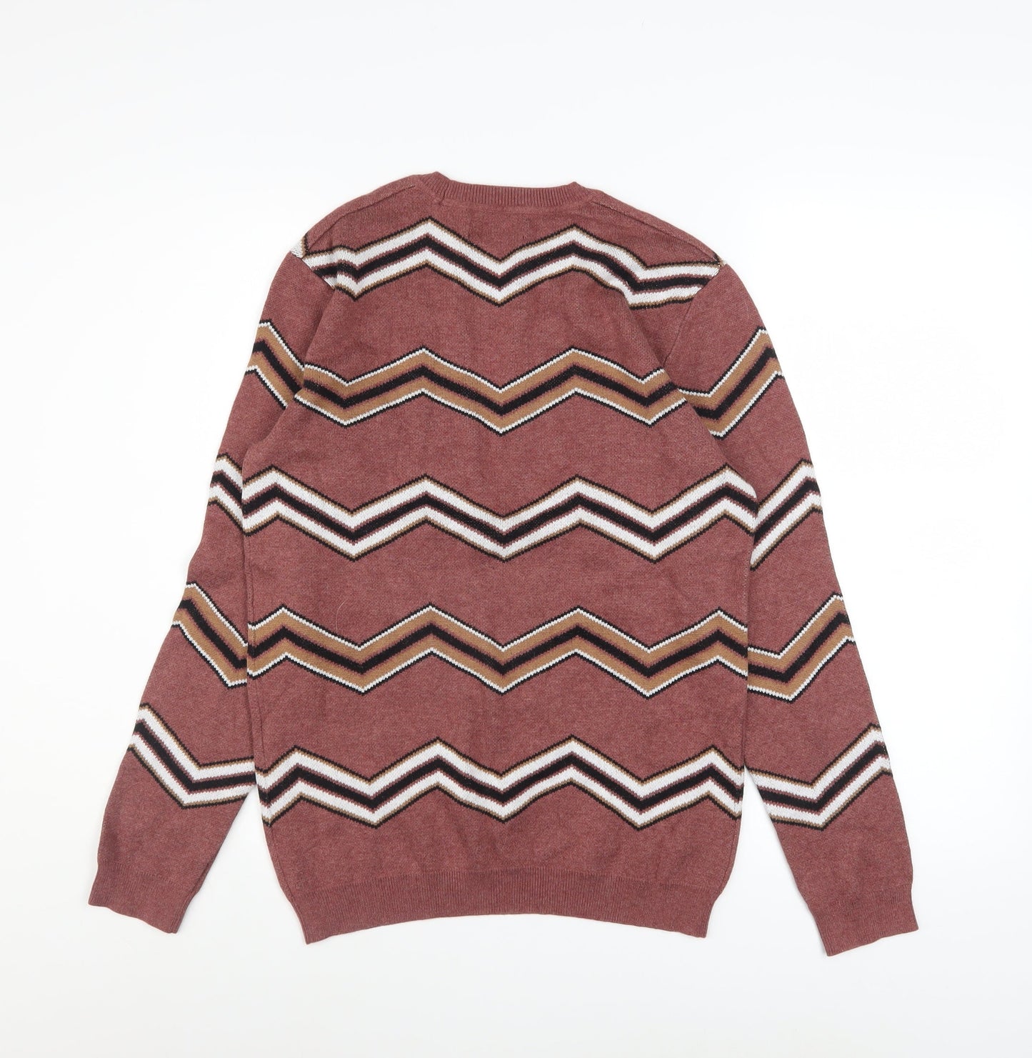 Mens UK Size XS ASOS Brown Pullover Jumper