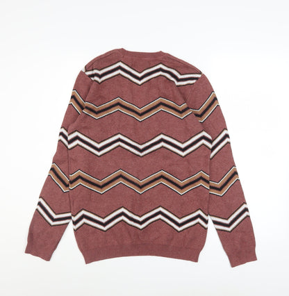 Mens UK Size XS ASOS Brown Pullover Jumper