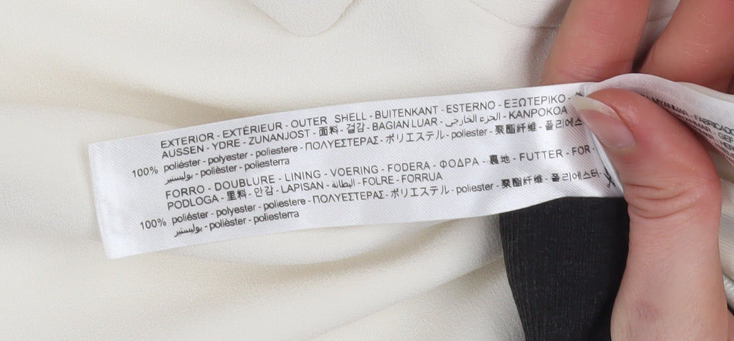 Womens UK Size L Zara Regular Ivory Blazer