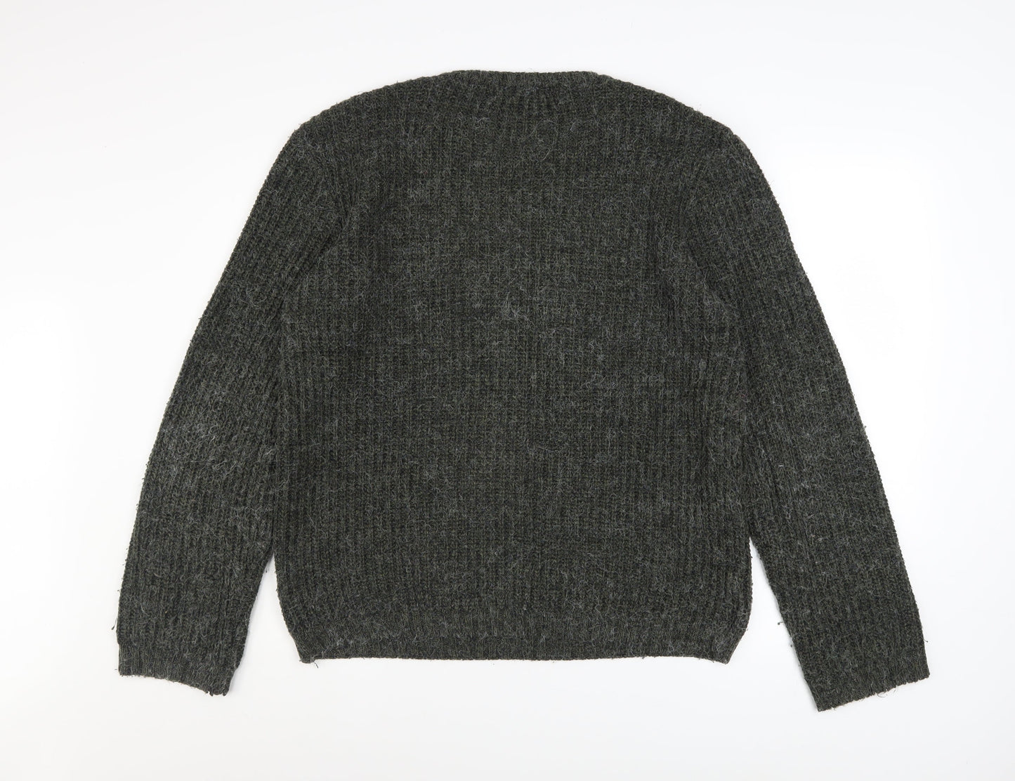 Mens UK Size M Label Lab Grey Pullover Jumper