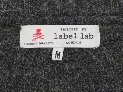 Mens UK Size M Label Lab Grey Pullover Jumper