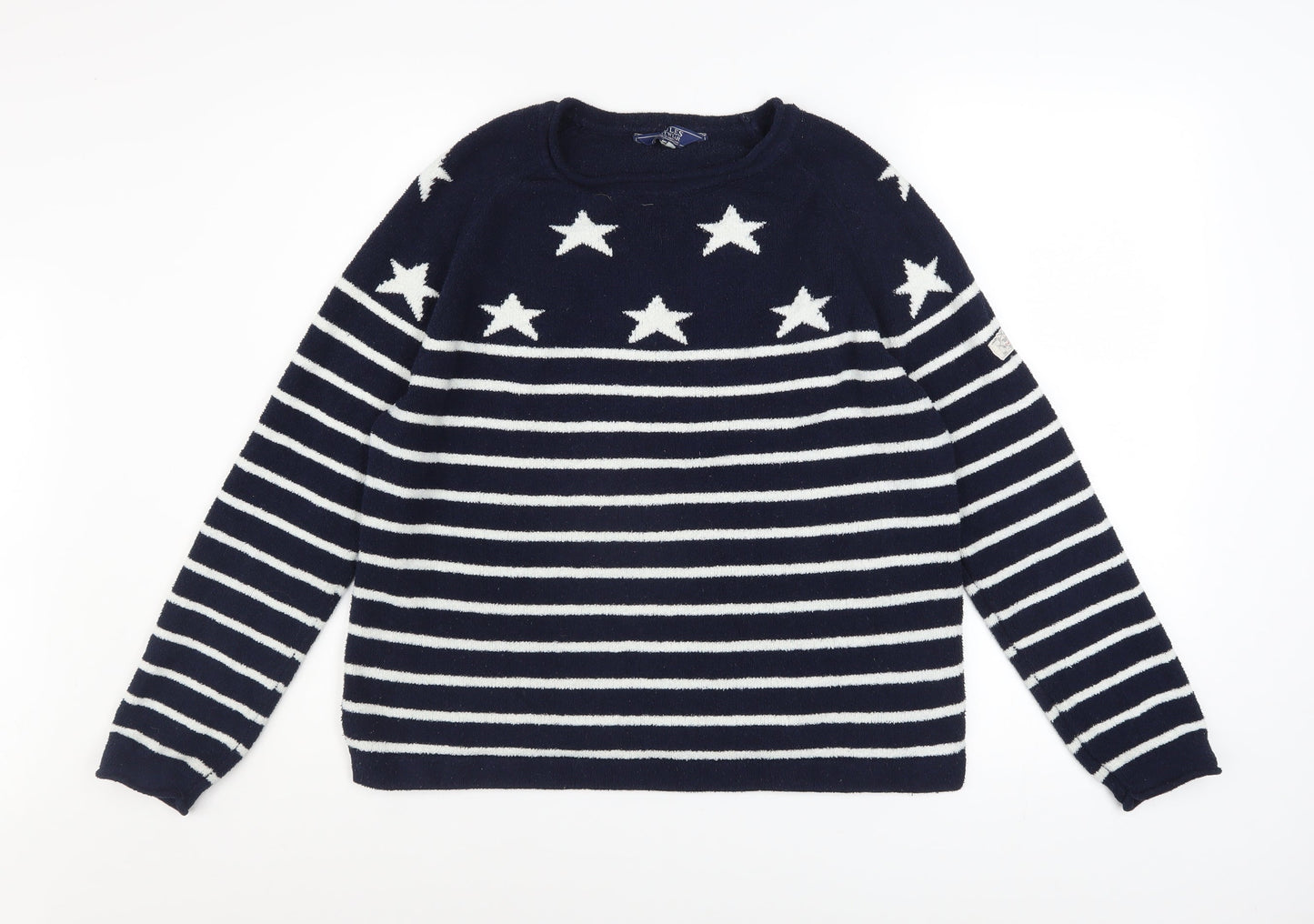 Womens UK Size 12 Joules Blue Pullover Sweatshirt