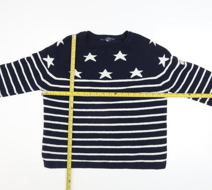 Womens UK Size 12 Joules Blue Pullover Sweatshirt