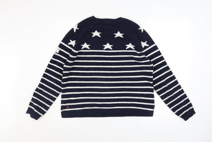 Womens UK Size 12 Joules Blue Pullover Sweatshirt
