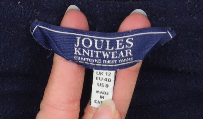 Womens UK Size 12 Joules Blue Pullover Sweatshirt