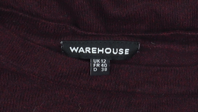 Womens UK Size 12 Warehouse Brown Pullover Jumper