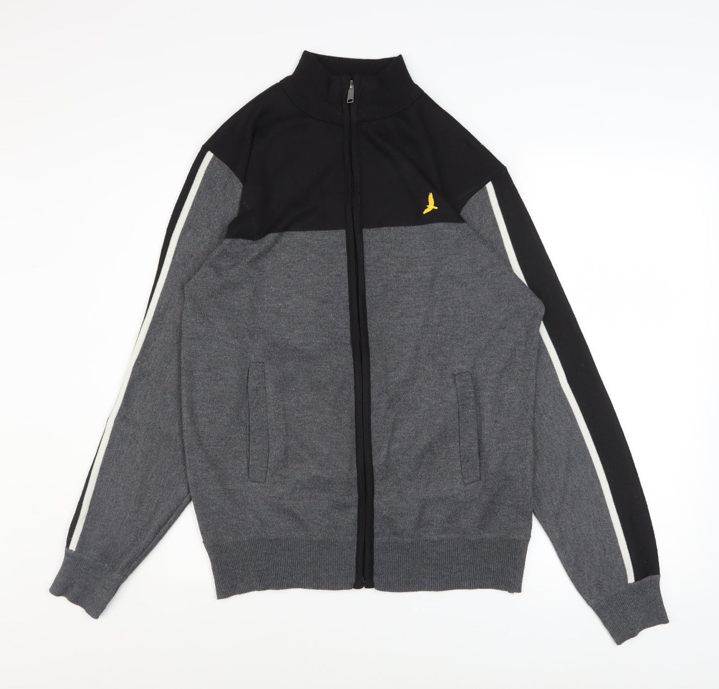 Mens UK Size M Brave Soul Grey Running & JoggingGym & TrainingCasual Jacket