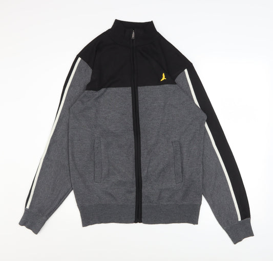Mens UK Size M Brave Soul Grey Running & JoggingGym & TrainingCasual Jacket