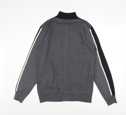 Mens UK Size M Brave Soul Grey Running & JoggingGym & TrainingCasual Jacket