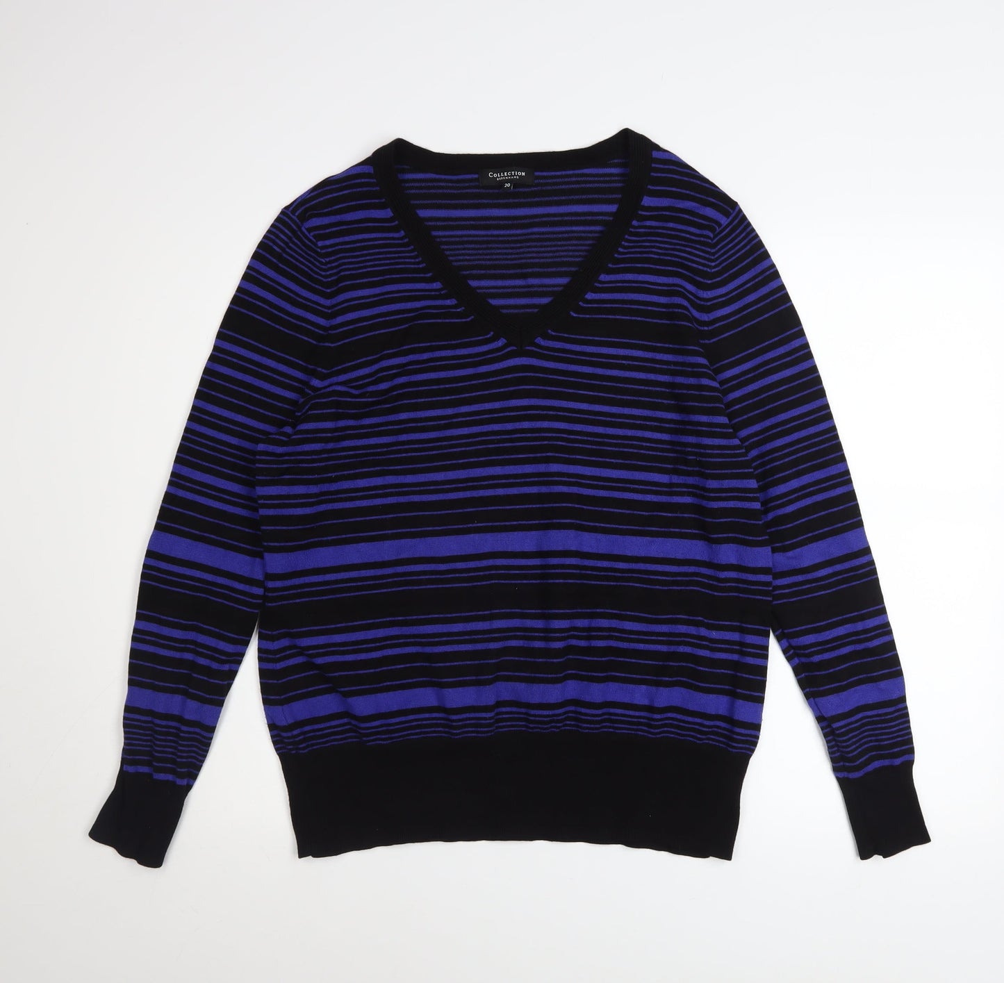 Womens UK Size 20 Debenhams Blue Pullover Jumper