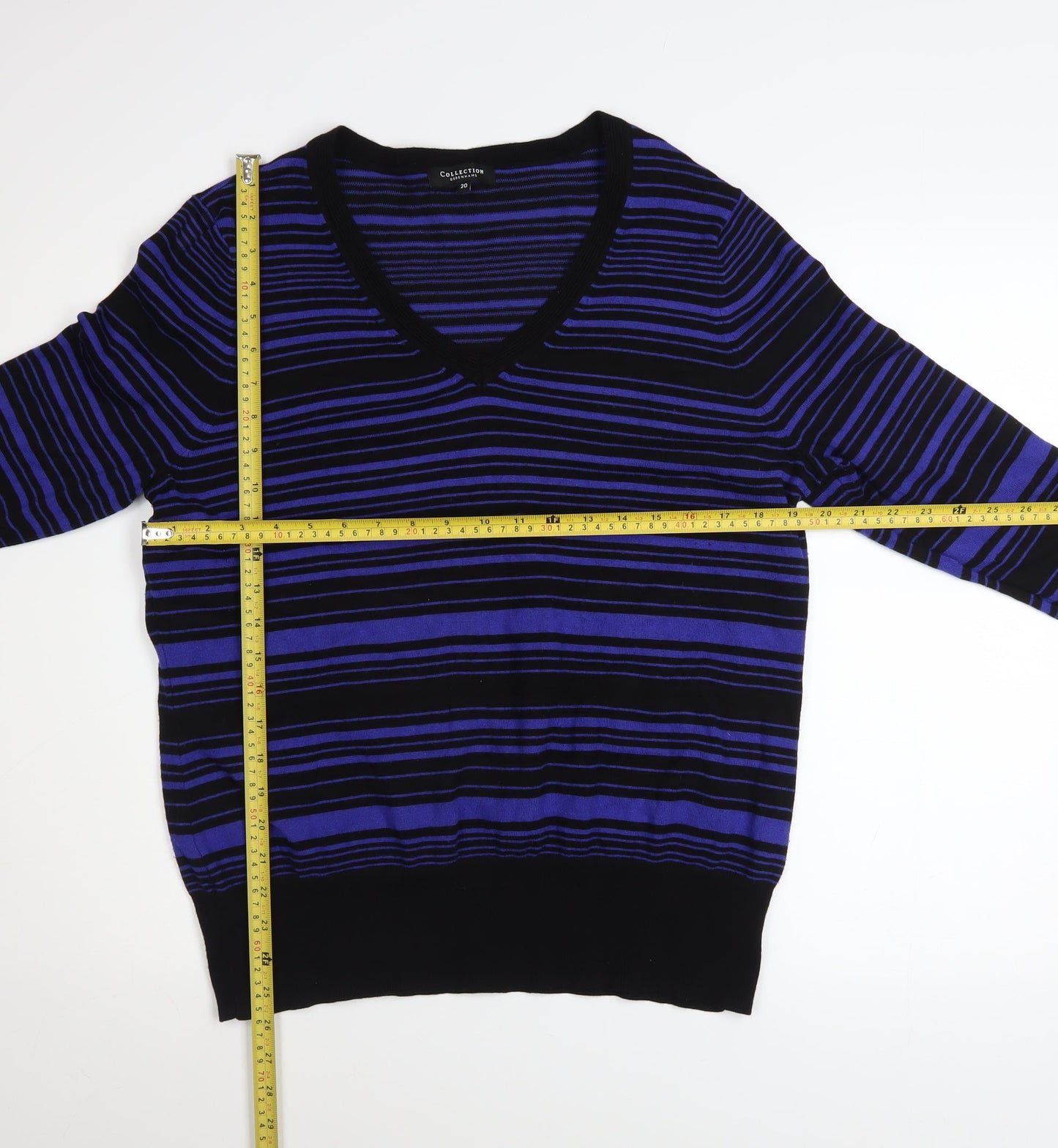 Womens UK Size 20 Debenhams Blue Pullover Jumper