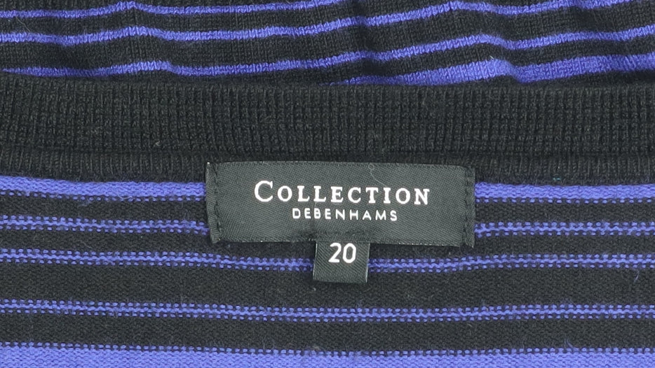 Womens UK Size 20 Debenhams Blue Pullover Jumper