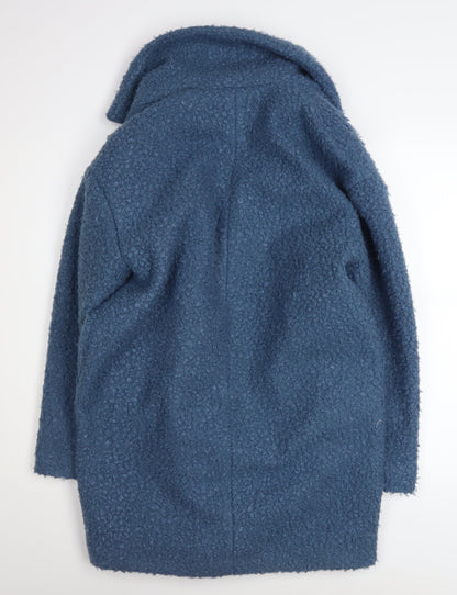 Womens UK Size 6 Primark Blue Overcoat